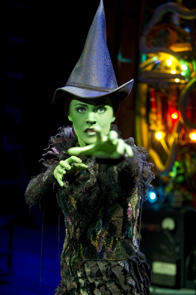 Elphaba in Wicked at the Apollo Victoria Theatre, London - March 2010.